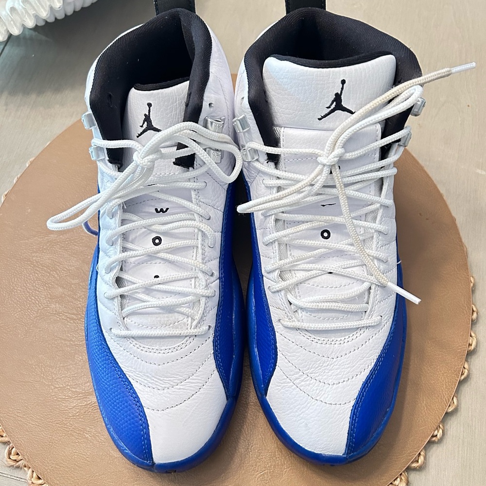Air Jordan White and Blue Sneakers
